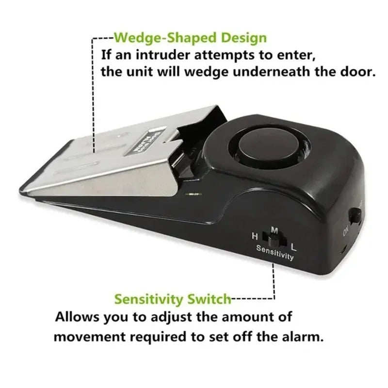 AlertSecure Portable Doorstop Alarm